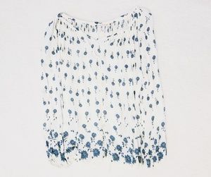 Loose floral blouse